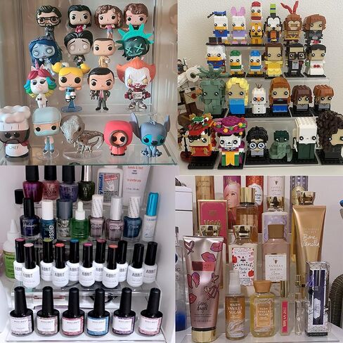 منظم عطر جانادن للرجال، منظم عطور لخزانة الملابس، رف حامل عرض أكريليك، حامل عرض كولونيا، صينية حامل كولونيا، منظمات أكريليك لتخزين العطور وحامل حلوى الكب كيك in Kuwait