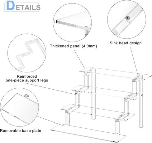 منظم عطر جانادن للرجال، منظم عطور لخزانة الملابس، رف حامل عرض أكريليك، حامل عرض كولونيا، صينية حامل كولونيا، منظمات أكريليك لتخزين العطور وحامل حلوى الكب كيك in Kuwait