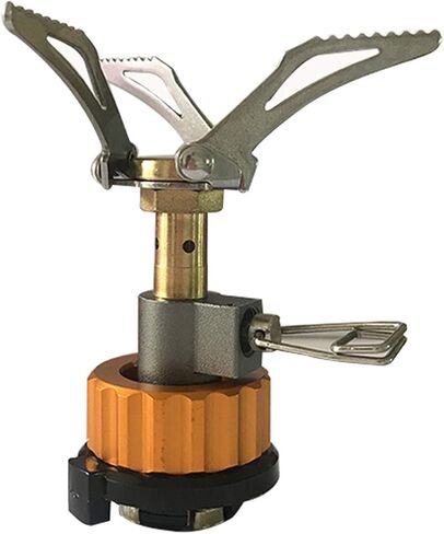 DESERT & FOX Ultralight Mini Camping Stove, 2600W Power Titanium Alloy Automatic Foldable Outdoor Cookware Tool for Picnic, Cookout, Camping, Hiking in Kuwait