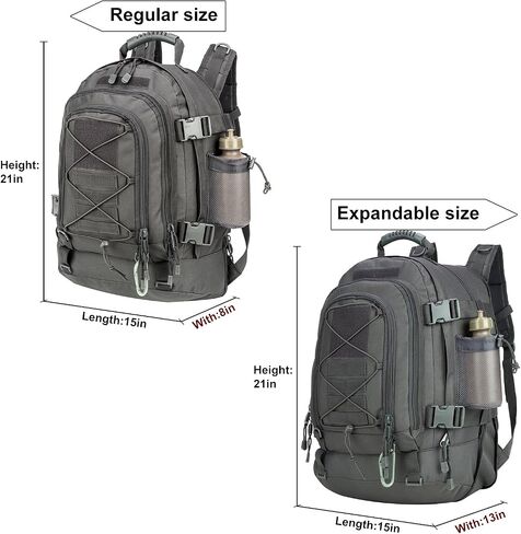 Large Tactical Backpack for Men Military Backpack with DIY System for Travel, Work,Camping,Hunting,Hiking,Sports (GREEN) in Kuwait