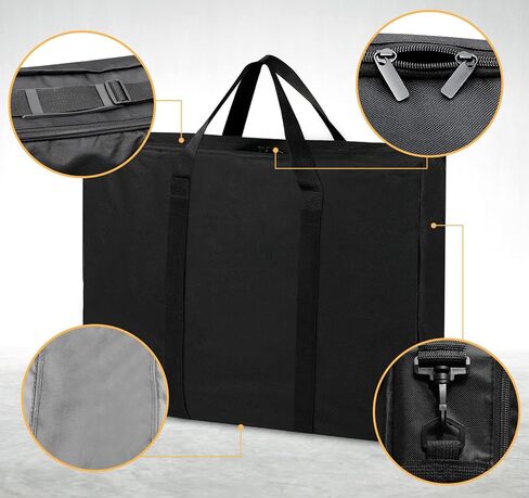 SIRUITON Folding Table Storage Bag Fits 8FT Tables, Thick 600D Oxford in Saudi Arabia