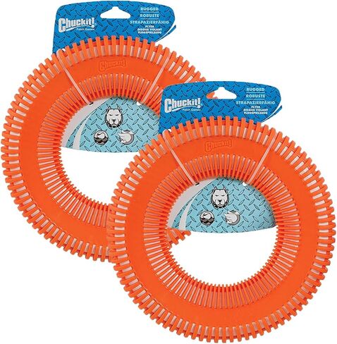 تشاكيت! لعبة طبق طائر مجعد للكلاب, Large (2 Pack) in Saudi Arabia