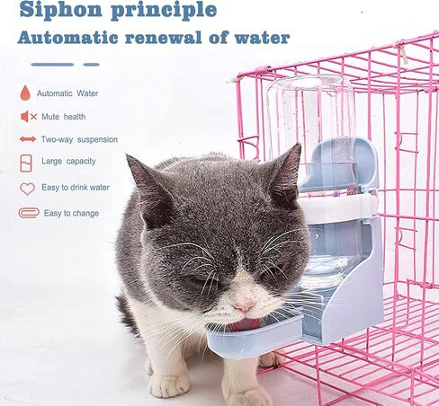 Calymmny Rabbit Litter Box with Drawer, Bunny Water Bottle and Hay Feeder Bag, 5-in-1 Small Pet Rabbit Cage Accessories, Bunny Toilet Potty with Cleaning Set for Rabbit Guinea Pig Chinchilla (White) in Saudi Arabia