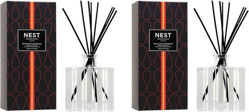 مجموعة ثنائية لتوزيع الروائح العطرية من NEST Fragrances Linen Reed، 5.9 أونصة سائلة، عدد 2 in Kuwait