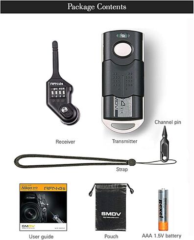 SMDV RFN4s Wireless Remote Shutter Release for Nikon - Transmitter and Receiver in Kuwait