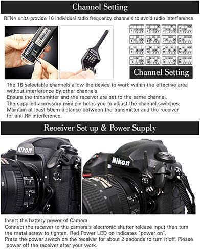 SMDV RFN4s Wireless Remote Shutter Release for Nikon - Transmitter and Receiver in Kuwait