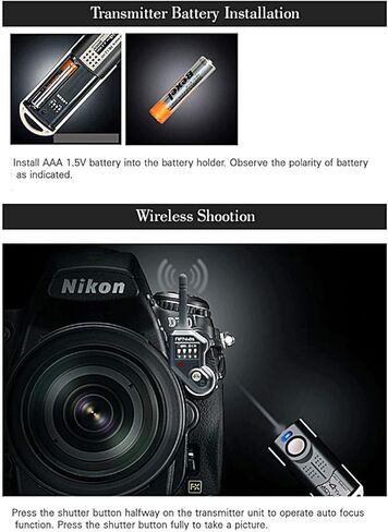 SMDV RFN4s Wireless Remote Shutter Release for Nikon - Transmitter and Receiver in Kuwait