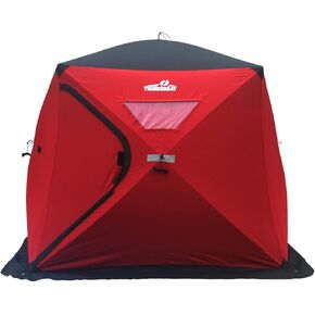 THUNDERBAY Ice Cube Series Pop-Up 3-4 Person Wide Bottom Ice Fishing Shelter, 39-56 Square Feet of Fishable Area, Portable 3-4 Person Ice Shanty in Kuwait