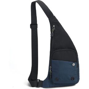Peicees Sling Bag for Men Women Shoulder Bag Backpack Strap Pockets Chest Bag for Running Hiking Camping Exercise Outdoor in Saudi Arabia
