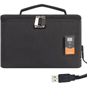 DURASIKO المحمولة USB سيارة زجاجة الطفل أكثر دفئا مع شاشة عرض رقمية، 5V / 20W حقيبة سخان الحليب درجة حرارة ثابتة، درجة حرارة التدفئة قابلة للتعديل، حقيبة متعددة الأغراض لتدفئة زجاجة الطفل in Kuwait