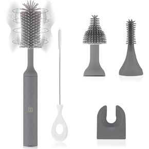 biqin Electric Cleaning Brush Set 4 Piece Multi-Purpose Cleaner Brushes,360° high-Speed Rotation Cleaning,1500mAh,Waterproof IPX65,Perfect Household Cleaning Brushes(White)