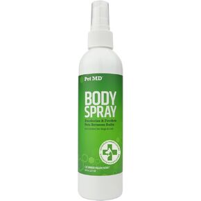 Pet MD Body Spray for Dogs & Cats, Deodorizing Dog Perfume Eliminates Odor, Long-Lasting Pet Cologne Spray for Dogs, Sweet Pea & Vanilla Scent