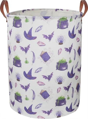 19.7’’ Waterproof Foldable Laundry Basket, Dirty Clothes Hamper, Books Bins, Gift Baskets, Room Decor(Watercolor Flower) in Saudi Arabia