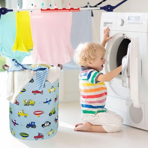 19.7’’ Waterproof Foldable Laundry Basket, Dirty Clothes Hamper, Books Bins, Gift Baskets, Room Decor(Watercolor Flower) in Saudi Arabia