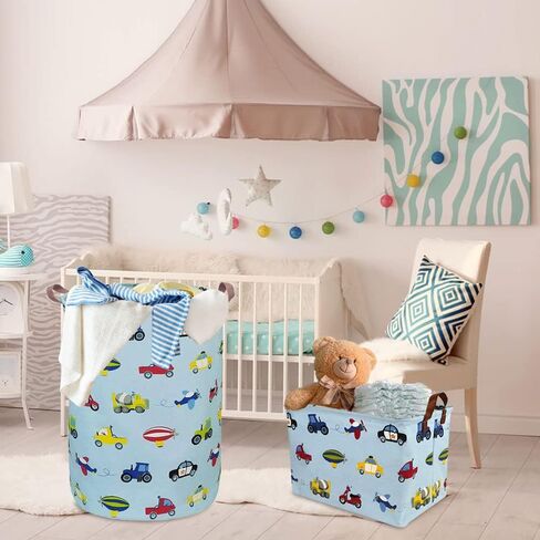19.7’’ Waterproof Foldable Laundry Basket, Dirty Clothes Hamper, Books Bins, Gift Baskets, Room Decor(Watercolor Flower) in Saudi Arabia