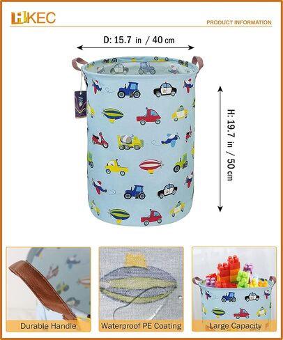 19.7’’ Waterproof Foldable Laundry Basket, Dirty Clothes Hamper, Books Bins, Gift Baskets, Room Decor(Watercolor Flower) in Saudi Arabia