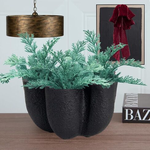 Nico Curvy Decorative Bowl Fluted Vase - Home Decor Accents for Living Room Coffee Table Styling - Bookshelf and Console Table Styling Organic - (9in Wide in Sand Ivory) New in Open Box in Kuwait