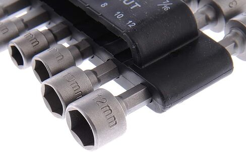 Power Nut Driver Drill Bit Set of 14 Pcs Metric Socket Wrench Screw 1/4 Inch Hex Bits Adapter in Saudi Arabia