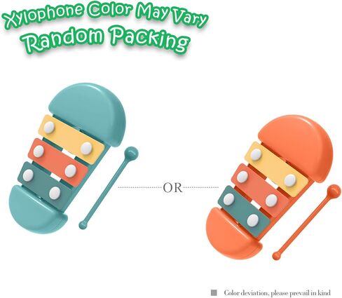 Giaford Musical Learning Toys for Babies and Toddlers Musical Instrument Toy Rattle Maracas,Trumpet, Xylophone for Preschool Boys and Girls Christmas Birthday Gift in Kuwait