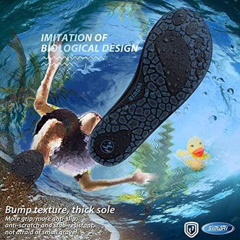 SIMARI أحذية مائية للأطفال الأولاد الصغار سريعة الجفاف جوارب مضادة للانزلاق أكوا للشاطئ الرياضة في الهواء الطلق SWS003 in Kuwait