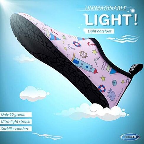 SIMARI أحذية مائية للأطفال الأولاد الصغار سريعة الجفاف جوارب مضادة للانزلاق أكوا للشاطئ الرياضة في الهواء الطلق SWS003 in Kuwait