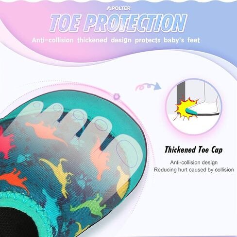 Apolter Baby Boys and Girls Swim Water Shoes Barefoot Socks Non-Slip for Beach Pool والأطفال الصغار in Kuwait
