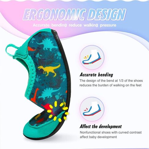 Apolter Baby Boys and Girls Swim Water Shoes Barefoot Socks Non-Slip for Beach Pool والأطفال الصغار in Kuwait