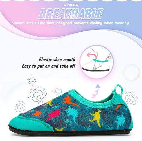 Apolter Baby Boys and Girls Swim Water Shoes Barefoot Socks Non-Slip for Beach Pool والأطفال الصغار in Kuwait
