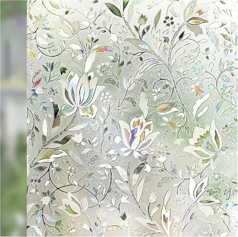 فيلم النافذة - فيلم الخصوصية للنافذة المزخرفة - ملصق نافذة من الزجاج الملون ثلاثي الأبعاد - حاجز الشمس المضاد للأشعة فوق البنفسجية - التحكم في الحرارة للمنزل in Kuwait