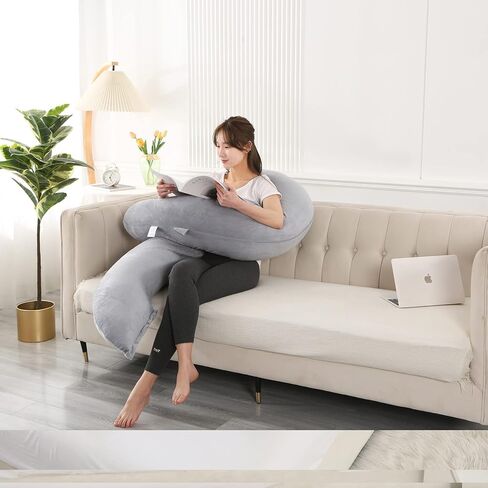 Bllgrass u Shaped Pregnancy Pillows,Pregnancy Pillows for Sleeping,Maternity Pillow for Pregnant Women,Full Body Pillow,Best Pregnancy Pillow,Best Pregnancy Embrace Pillow in Kuwait