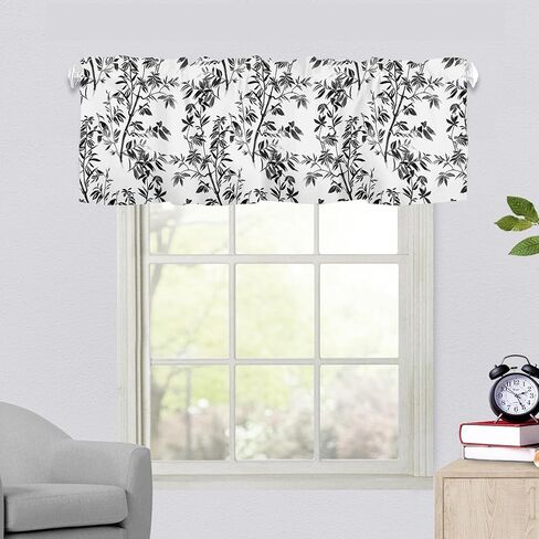 Summer Starfish Coral Kitchen Curtains Valances for Windows Beach Coastal Seashell Small Window Curtain 42x12 Inch Blue White Short Rod Pocket Bathroom Treatment Valance for Living Room Decor in Kuwait