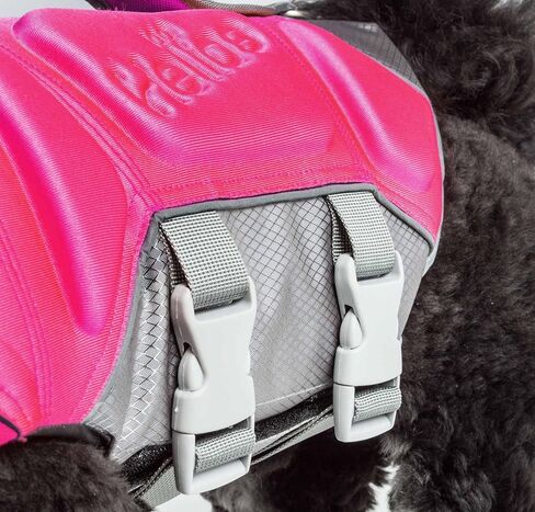 Dog Helios ® 'Tidal Guard' سترة نجاة مضادة للماء متعددة النقاط ومخيطة بشكل استراتيجي - سترة أمان عائمة أو سترة نجاة للحيوانات الأليفة للكلاب in Kuwait