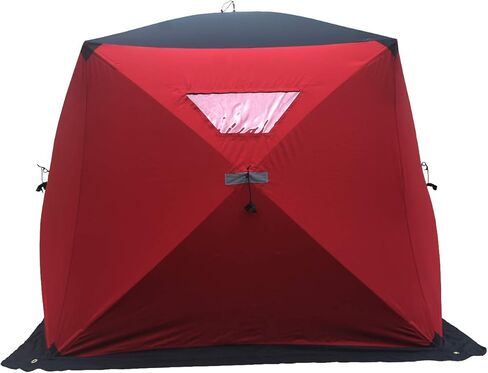 THUNDERBAY Ice Cube Series Pop-Up 3-4 Person Wide Bottom Ice Fishing Shelter, 39-56 Square Feet of Fishable Area, Portable 3-4 Person Ice Shanty in Kuwait