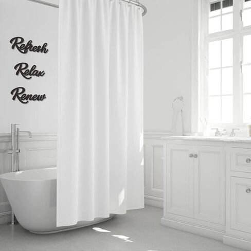 KOYILTD 3 Pieces Bathroom Decor Wooden Bathroom Sign Relax Renew Refresh Sign (black) in Saudi Arabia