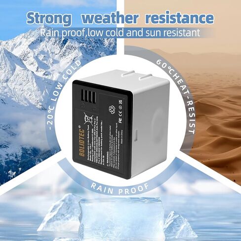 بطارية بديلة Bolidtec لـ Arlo A-1 A-1a A-1b 7.2V 2440mAh 17.5Wh متوافقة مع Arlo Pro، Pro2 ومحطة شحن البطارية المزدوجة (VMA4400C) in Kuwait