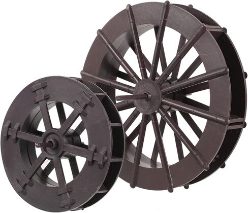 SWOOMEY 2pcs Fountain Feng Shui Wheel Sculpture Decor Tabletop Miniatures Desktop Waterfall Water Fountain Accessories Small Water Wheel Fengshui Water Wheel Micro Landscape Wheel Indoor in Kuwait