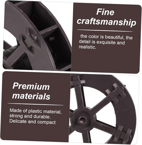 SWOOMEY 2pcs Fountain Feng Shui Wheel Sculpture Decor Tabletop Miniatures Desktop Waterfall Water Fountain Accessories Small Water Wheel Fengshui Water Wheel Micro Landscape Wheel Indoor in Kuwait