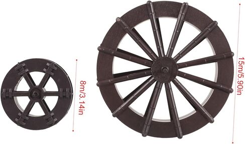 SWOOMEY 2pcs Fountain Feng Shui Wheel Sculpture Decor Tabletop Miniatures Desktop Waterfall Water Fountain Accessories Small Water Wheel Fengshui Water Wheel Micro Landscape Wheel Indoor in Kuwait