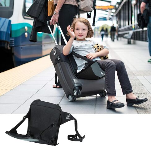 Lugabug Travel Seat, The Original and Patented - Ride-On Suitcase for Kids, Child Carrier for Carry-On Luggage, Family Airport Travel Made Easy in Saudi Arabia