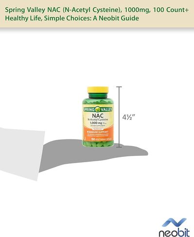 Spring Valley NAC (N-Acetyl Cysteine)، 600 مجم، 60 قطعة، مع السيلينيوم والموليبدينوم، كبسولات نباتية لدعم المناعة - حزمة مع دليل "حياة صحية، خيارات بسيطة" in Kuwait