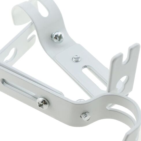 دي جي زي قطعتان من حامل قضيب الستائر، دعامة قضيب ستارة بلون ابيض، حامل قضيب روماني قابل للتعديل للستائر الثقيلة وقضيب ستارة الباب ودعامة قضيب الملابس in Kuwait