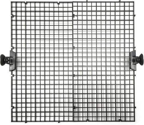 RONYOUNG 4PCS Aquarium Divider Tray with 8PCS Sucker Plastic Grid Aquarium Egg Crate Light Diffuser, Fish Tank Divider Filter Bottom Isolation in Saudi Arabia