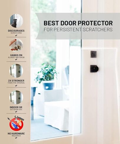 CLAWGUARD Scratch Shield - حماية شفافة قوية للحماية من أضرار الحيوانات الأليفة إلى الحوائط الجافة والأبواب وأبواب الشاشة. حافظ على سلامة الكفوف ونظافتها في المنزل. حاجز حماية من الخدوش للكلاب والقطط والأرنب والطيور in Saudi Arabia
