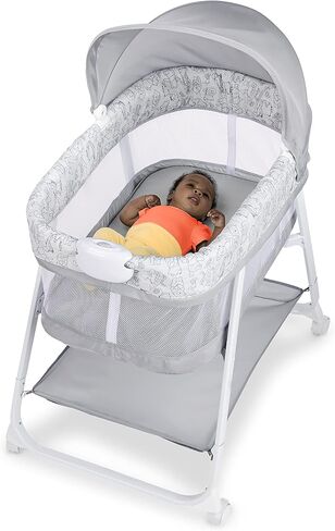 برايت ستارتس سرير أطفال ويني ذا بوه من ديزني - سرير مهدئ للحفلات مع اهتزازات، للاعمار من 0 إلى 5 أشهر in Kuwait