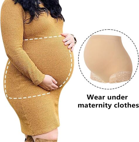 ملابس داخلية للحمل من Yeshape مزخرفة بالدانتيل بدون خياطة عالية الخصر فوق الصدمات in Kuwait