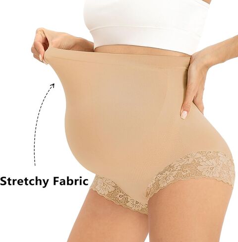 ملابس داخلية للحمل من Yeshape مزخرفة بالدانتيل بدون خياطة عالية الخصر فوق الصدمات in Kuwait