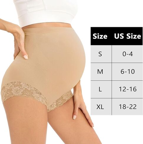 ملابس داخلية للحمل من Yeshape مزخرفة بالدانتيل بدون خياطة عالية الخصر فوق الصدمات in Kuwait