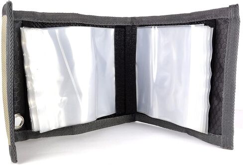Aventik 10 Pockets Fishing Tackle Binder LeaderTippet Line Leader Wallet | Leader Case Tippet Storage Fly Fishing Great for Pre-Tied Carp and Catfish Rigs in Kuwait