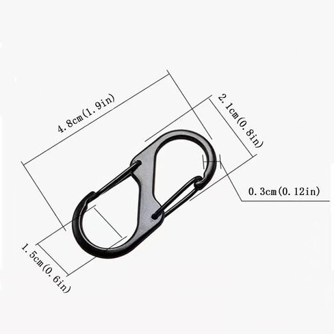 مشابك تثبيت بخطافات تسلق مع مشابك زنبركية ثابتة لسلسلة المفاتيح in Kuwait
