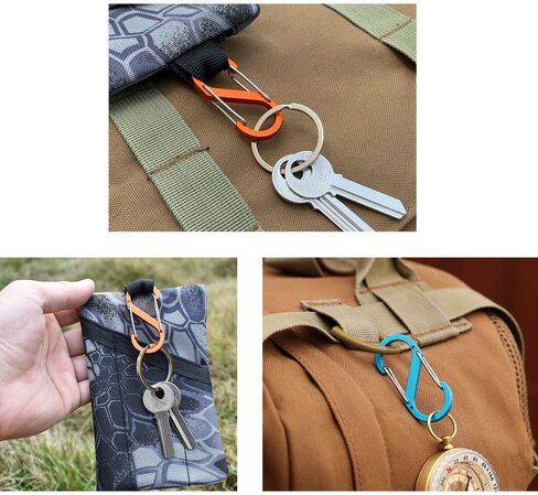 مشابك تثبيت بخطافات تسلق مع مشابك زنبركية ثابتة لسلسلة المفاتيح in Kuwait